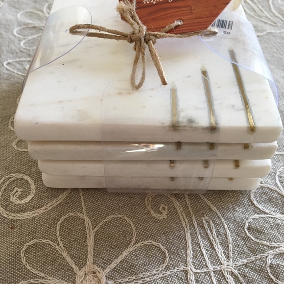 Marble Coasters Still in Original Pkg - Picture 4 of 5